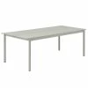 Linear Rectangular Table - / Steel - 220 X 90 Cm - Muuto 2 Linear Rectangular Table - / Steel - 220 X 90 Cm - Muuto -Coffee Tables Sales Shop rectangular table linear light grey madeindesign 401093 product800