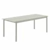 Linear Rectangular Table - / Steel - 200 X 75 Cm - Muuto -Coffee Tables Sales Shop rectangular table linear light grey madeindesign 401175 product800