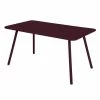 Luxembourg Rectangular Table - / 6 People - 143 X 80 Cm - Aluminium - Fermob -Coffee Tables Sales Shop rectangular table luxembourg black cherry madeindesign 385953 product800