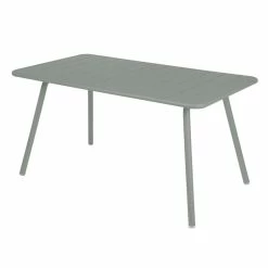 Luxembourg Rectangular Table - / 6 People - 143 X 80 Cm - Aluminium - Fermob