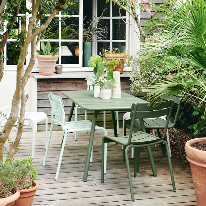 Luxembourg Rectangular Table - / 6 People - 143 X 80 Cm - Aluminium - Fermob 4 Luxembourg Rectangular Table - / 6 People - 143 X 80 Cm - Aluminium - Fermob - Image 2