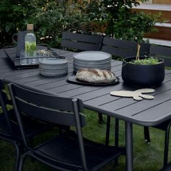 Luxembourg Rectangular Table - / 8 People - 207 X 100 Cm - Aluminium - Fermob -Coffee Tables Sales Shop rectangular table luxembourg lapilli grey madeindesign 405500 product800