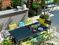 Monceau Rectangular Table - / 194 X 94 Cm - 8 People - Fermob -Coffee Tables Sales Shop rectangular table monceau acapulco blue madeindesign 359336 product800