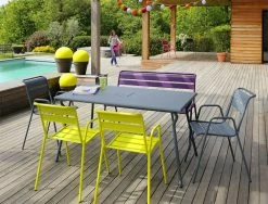 Monceau Rectangular Table - 146 X 80 Cm - 6 People - Fermob 10 Monceau Rectangular Table - 146 X 80 Cm - 6 People - Fermob -Coffee Tables Sales Shop rectangular table monceau cactus madeindesign 268687 product800