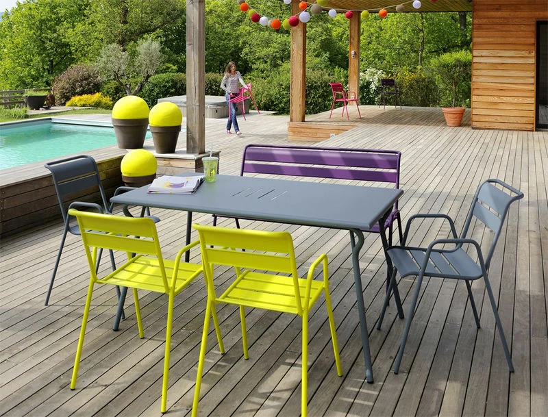 Monceau Rectangular Table - 146 X 80 Cm - 6 People - Fermob 6 Monceau Rectangular Table - 146 X 80 Cm - 6 People - Fermob - Image 4