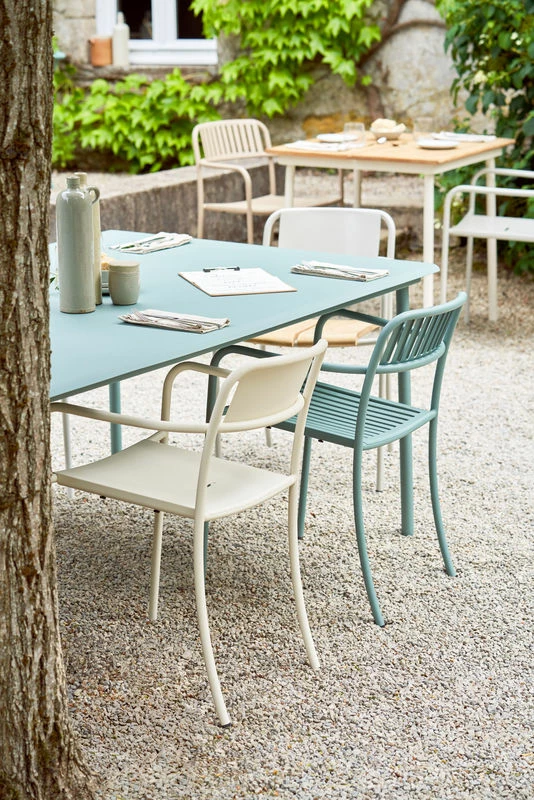 Patio Rectangular Table - / Stainless Steel - 160 X 100cm - Tolix 6 Patio Rectangular Table - / Stainless Steel - 160 X 100cm - Tolix - Image 4