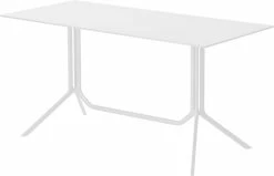 Poule Double Rectangular Table - 150 X 70 Cm - Fixed Top - Kristalia