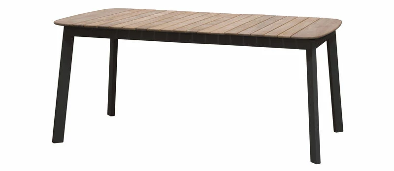Shine Rectangular Table - Teack Top - L 166 Cm - Emu 3 Shine Rectangular Table - Teack Top - L 166 Cm - Emu