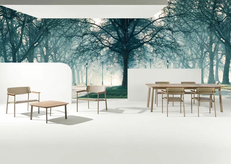 Shine Rectangular Table - Teack Top - L 166 Cm - Emu 4 Shine Rectangular Table - Teack Top - L 166 Cm - Emu - Image 2