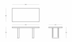 Tommaso OUTDOOR Rectangular Table - / 180 X 90 Cm - Painted Steel - Zeus -Coffee Tables Sales Shop rectangular table tommaso outdoor l 180 cm cement grey madeindesign 334084 product800