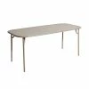 Week-end Rectangular Table - / 180 X 85 Cm - Aluminium / 6 People - Petite Friture