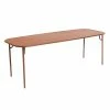 Week-end Large Rectangular Table - / 220 X 85 Cm - Aluminium - Petite Friture 2 Week-end Large Rectangular Table - / 220 X 85 Cm - Aluminium - Petite Friture -Coffee Tables Sales Shop rectangular table week end large terracotta madeindesign 383574 product800