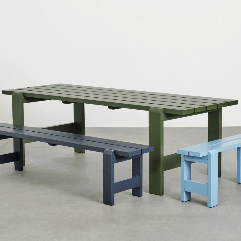 Weekday Rectangular Table - / 180 X 66 Cm - Wood - Hay 4 Weekday Rectangular Table - / 180 X 66 Cm - Wood - Hay - Image 2