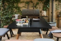 Y&M Table - L 220 Cm / Ping Pong & Dining Table - RS BARCELONA -Coffee Tables Sales Shop rectangular table y m black wood legs madeindesign 254347 product800