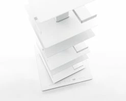 Ptolomeo Rotating Bookshelf - 4 Sides - Opinion Ciatti -Coffee Tables Sales Shop rotating bookshelf ptolomeo white madeindesign 50503 product800