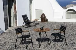 Circum Round Table - / Metal & Bamboo - Ø 74 Cm - Houe -Coffee Tables Sales Shop round table circum bamboo black madeindesign 315068 product800