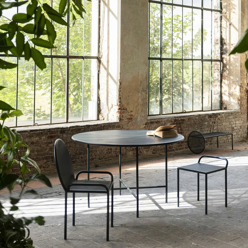 Fontainebleau Round Table - / Perforated Steel - Ø 120 X H 74 Cm - Serax 5 Fontainebleau Round Table - / Perforated Steel - Ø 120 X H 74 Cm - Serax - Image 3
