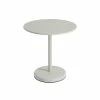 Linear Café Round Table - / Ø 70 Cm - Steel - Muuto -Coffee Tables Sales Shop round table linear cafe light grey madeindesign 401197 product800