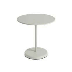 Linear Café Round Table - / Ø 70 Cm - Steel - Muuto