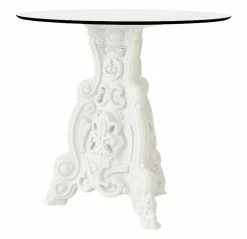 Lord Of Love Round Table - Indoor / Outdoor - Ø 79 Cm - Design Of Love By Slide