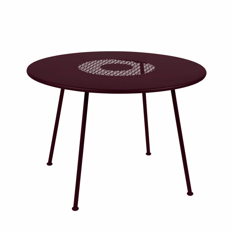 Lorette Round Table - / Ø 110 Cm - Perforated Metal - Fermob 3 Lorette Round Table - / Ø 110 Cm - Perforated Metal - Fermob