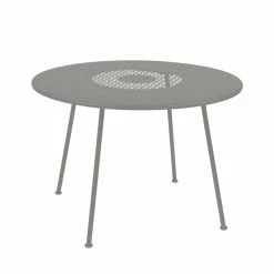 Lorette Round Table - / Ø 110 Cm - Perforated Metal - Fermob
