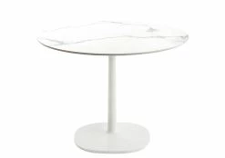 Multiplo Indoor/outdoor - Round Table - / Marble Effect - Ø 78 Cm - Kartell