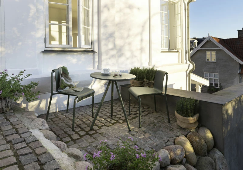 Nami Round Table - / Ø 65 Cm - Recycled Plastic - Houe 4 Nami Round Table - / Ø 65 Cm - Recycled Plastic - Houe - Image 2