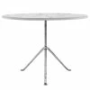 Officina Outdoor Round Table - Ø 100 Cm - Marble - Magis -Coffee Tables Sales Shop round table officina outdoor white marble galvanized legs madeindesign 232640 product800