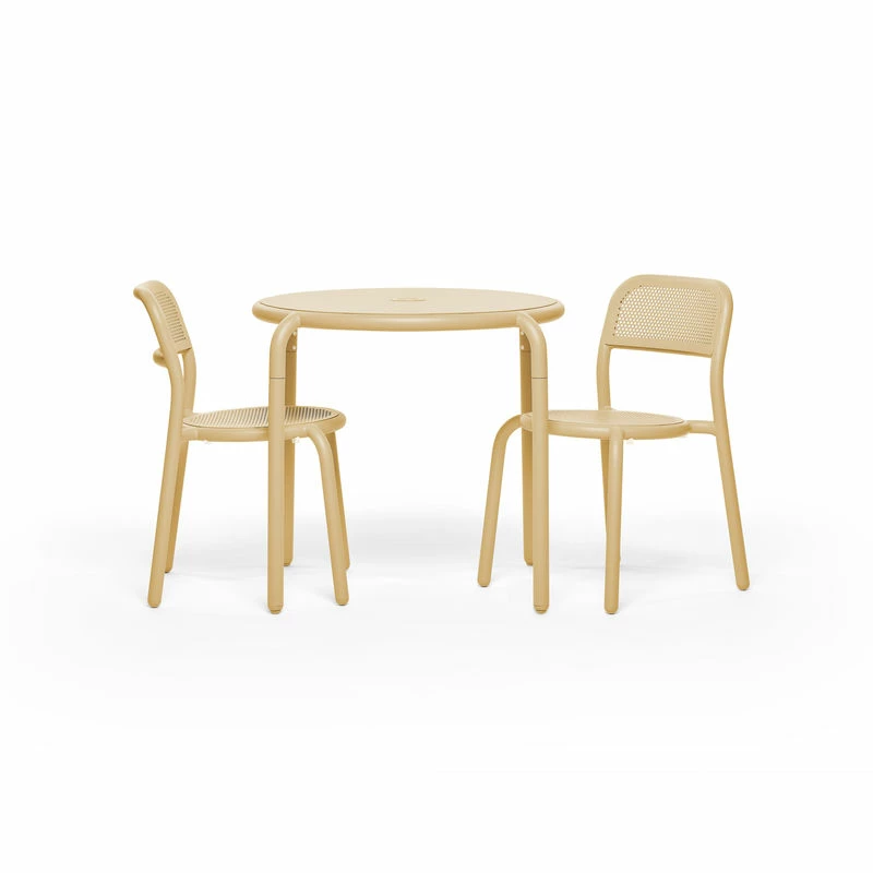 Toní Bistreau Round Table - / Ø 80 Cm - Parasol Hole + Removable Candle Holder - Fatboy 4 Toní Bistreau Round Table - / Ø 80 Cm - Parasol Hole + Removable Candle Holder - Fatboy - Image 2