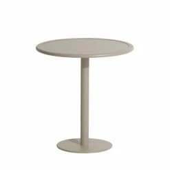 Week-end Bistrot Round Table - / Ø 70 Cm - Aluminium - Petite Friture