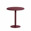 Week-End Round Table - / Bistrot - Aluminium - Ø 70 Cm - Petite Friture -Coffee Tables Sales Shop round table week end burgundy madeindesign 335832 product800
