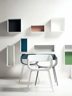 Alma Shelf - 60 X 20 Cm - D 30 Cm - Painted Back Panel - Casamania -Coffee Tables Sales Shop shelf alma 60 x 20 cm white beige panel madeindesign 186075 product800