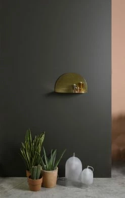 Archal Shelf - / Half-moon - L 50 X H 30 Cm - ENOstudio 10 Archal Shelf - / Half-moon - L 50 X H 30 Cm - ENOstudio -Coffee Tables Sales Shop shelf archal brass half moon madeindesign 302614 product800