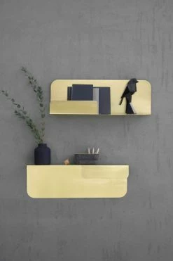 Archal Shelf - / Rectangular - L 52 X H 17 Cm - ENOstudio 10 Archal Shelf - / Rectangular - L 52 X H 17 Cm - ENOstudio -Coffee Tables Sales Shop shelf archal brass rectangular madeindesign 302621 product800