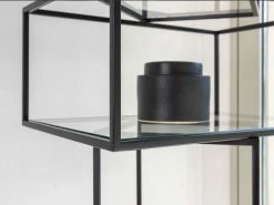 Babylon Shelf - / Metal & Glass - 64 X 59 X H 204 Cm - Mogg -Coffee Tables Sales Shop shelf babylon black transparent madeindesign 362687 product800