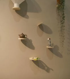 Balcon Shelf - Ø 14 Cm - Set Of 3 - Moustache -Coffee Tables Sales Shop shelf balcon set of 3 shelves wood madeindesign 163133 product800