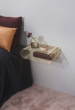 Curva Shelf - / L 40 Cm - AYTM -Coffee Tables Sales Shop shelf curva brass madeindesign 309890 product800