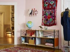 Eames Storage Unit ESU Shelf - / 1 Level - L 179.5 X H 50.5 Cm - Vitra -Coffee Tables Sales Shop shelf eames storage unit esu 1 level multicoloured wood madeindesign 372337 product800