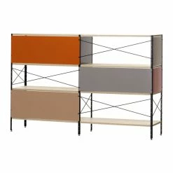 Eames Storage Unit ESU Shelf - / 3 Levels - L 179,5 X H 117,5 Cm - Vitra -Coffee Tables Sales Shop shelf eames storage unit esu 3 levels multicoloured wood madeindesign 372345 product800