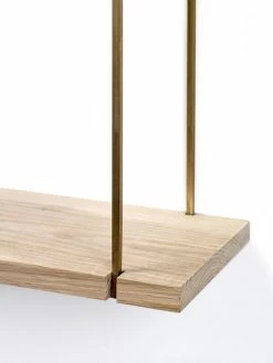 Hang Rack Small Shelf - 45 X 17 X H 30 Cm - Serax -Coffee Tables Sales Shop shelf hang rack small small natural wood copper madeindesign 252607 product800