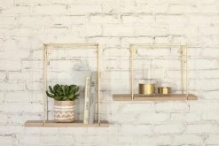 Hang Rack Small Shelf - 45 X 17 X H 30 Cm - Serax -Coffee Tables Sales Shop shelf hang rack small small natural wood copper madeindesign 252608 product800