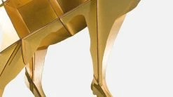 Horace Gold Shelf - / Wall Bracket - L 103 X H 133 Cm / Numbered Limited Edition - Ibride 9 Horace Gold Shelf - / Wall Bracket - L 103 X H 133 Cm / Numbered Limited Edition - Ibride -Coffee Tables Sales Shop shelf horace gold brushed gold madeindesign 380670 product800