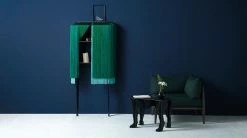 Lady Alpaga Shelf - / L 74 X H 164 Cm - Wall Fastening - Ibride -Coffee Tables Sales Shop shelf lady alpaga malachite madeindesign 348465 product800