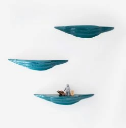 Mousse Shelf - L 80 X Depth 13 Cm - Moustache -Coffee Tables Sales Shop shelf mousse turquoise madeindesign 240379 product800