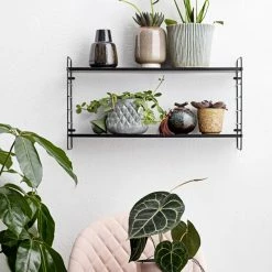 North Shelf - / L 65 X H 35 Cm - Metal & MDF - Bloomingville -Coffee Tables Sales Shop shelf north black madeindesign 395802 product800