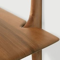 PI Shelf - / 2 Shelves - Solid Mahogany / L 100 X H 91 Cm - Ethnicraft -Coffee Tables Sales Shop shelf pi mahogany madeindesign 402808 product800