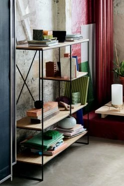 Planner Medium Shelf - / MC510 - L 121 X H 123 Cm - Fritz Hansen -Coffee Tables Sales Shop shelf planner medium oak black madeindesign 323883 product800