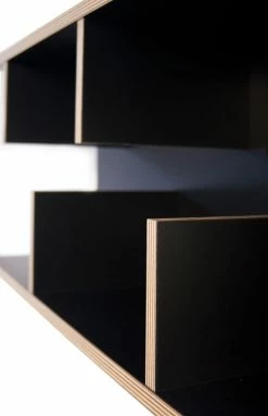 Rack Shelf - L 90 X H 45 Cm - POP UP HOME -Coffee Tables Sales Shop shelf rack black wood madeindesign 239340 product800