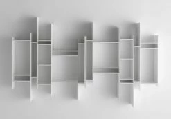 Randomito Shelf - L 81 X H 96 Cm - MDF Italia -Coffee Tables Sales Shop shelf randomito white lacquered madeindesign 140243 product800